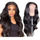 4x4 Lace Front Wig Human Hair Body Wave Lace Closure Wig Brazilian Virgin Hair Body Wave Front Lace Wigs Human Hair Wavy Human Hair Wig Human Hair Lace Front Wigs Pre Plucked Bleached Knots 24 Inch Ying Guan
