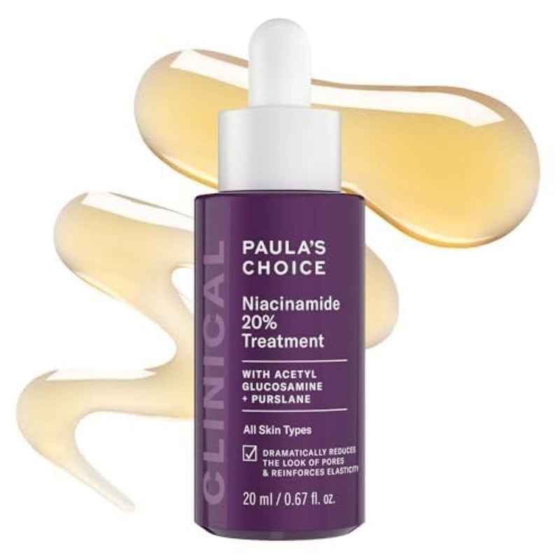 Paula's Choice CLINICAL 20% Niacinamide Vitamin B3 Concentrated Face Serum, Anti-Aging Serum for Face, Treatment for Discoloration & Minimizing Large Pores, Fragrance-Free, 0.67oz Infinity Warehouse