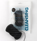 Konjac Body Sponge, Bamboo Charcoal Natural Bath Loofah with String for Cleansing and Exfoliating Sensitive Skin, Vegan, Gentle Puff Sponges, Pouf Alternate to Exfoliate and Cleanse for Men and Women Beauty by Earth