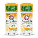 ARM & HAMMER Essentials Deodorant- Orange Citrus- Solid Oval - Made with Natural Deodorizers- Free From Aluminum, Parabens & Phthalates, 2.5 oz (Pack of 2) Arm & Hammer
