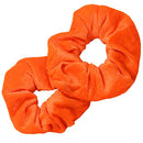 Kenz Laurenz Scrunchies for Hair - 2 Velvet Hair Ties for Women Girls Hair Elastics Ponytail Holder Scrunchy Girl Accessories Elastic Hair Bands Scrunchie Pack (Orange) Kenz Laurenz Store