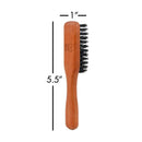 ZEUS 100% Boar Bristle Beard and Moustache Brush with Handle for Untangling Beard Hairs - Made in Germany (FIRM BRISTLES) - J91 ZEUS