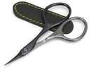 GERMANIKURE Tower Point Cuticle Scissors - Self-Sharpening FINOX22 Titanium Coated Stainless Steel Professional Manicure Tools in Leather Case - Ethically Made in Solingen Germany - 2705 GERMANIKURE