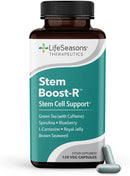 LifeSeasons Stem Boost-R - Stem Cell Support - Naturally Repair Damaged Tissue - Vitamin Supplement Rich in Antioxidants - Royal Jelly, Spirulina, Blueberry, Brown Seaweed & L-Carnosine - 120 Capsules Infinity Warehouse
