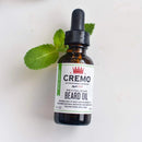 Cremo Beard Oil, Revitalizing Wild Mint, 1 fl oz - Restore Natural Moisture and Soften Your Beard To Help Relieve Beard Itch Cremo