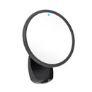 Airia Living Battery Powered Heated Glass Fogless Efficient Shaving Mirror Shatterproof Shower Mirror with 3M Tape, Razor Holder, & 360 Swivel, Black 7.1" x 8.7" Airia Living