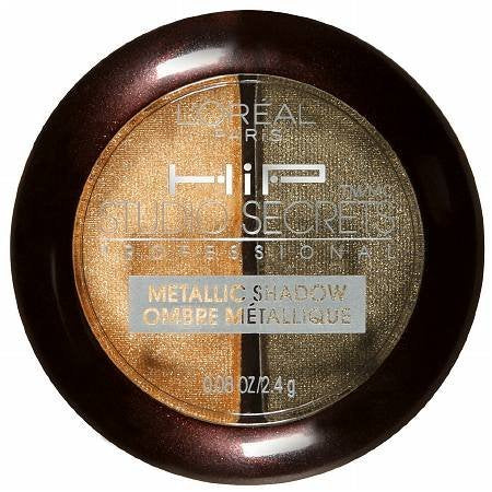 Quality Make Up Product By L'Oreal HiP Studio Secrets Professional Metallic Shadow Duo, 310 Shocked, 0.08 oz (2.4 g), 1 Pack L'Oreal Paris
