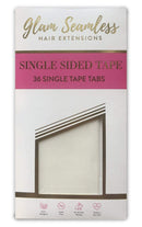 Single Sided Tape for Hair Extensions, Replacement Tape for Tape in Hair Extensions - 36 Tabs Pack Glam Seamless