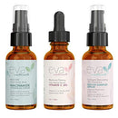 Natural Firm & Glow Skincare Set of 3 Serums – Skin Care Kit with 20% Vitamin C Serum, Peptide Complex Serum, Niacinamide Vitamin B3 Serum by Eva Naturals Eva Naturals