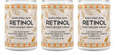 Retinol Moisturizer Cream 2.5% for Face & Eye Area with Vitamin E & Hyaluronic Acid for Anti Aging, Wrinkles & Acne - Night & Day Facial Cream by Simplified Skin 1.7 oz. - 3 Pack Simplified Skin