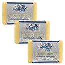 Natural Soap Bar, Luxiny Lemon Drop Handmade Body Soap with Lemongrass and Litsea Essential Oil is a Palm Oil Free Bath Soap Bar Vegan Castile Soap for All Skin Types Including Sensitive Skin (3 Pack) Luxiny