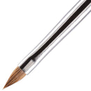 PANA Kolinsky 3D Acrylic Nail Brushes with Liquid Glitter Handle - For Professional Acrylic Powder Liquid Manicure Pedicure (Gold Color, Size 4) PANNA