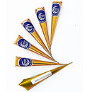 Temporary Tattoo India Painting Tattoo Paste Cone, 3 Tubes Brown Paste Cone Indian Body Art Painting Drawing (Brown, 3 Cones) Henna Squad