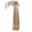 Fshine Human Hair Tape in Extensions 22 Inch Double Sided Tape Hair Extensions Color 18 Ash Blonde Highlight 22 Light Blonde 50 Grams Glue in Extensions Human Hair Fshine Store