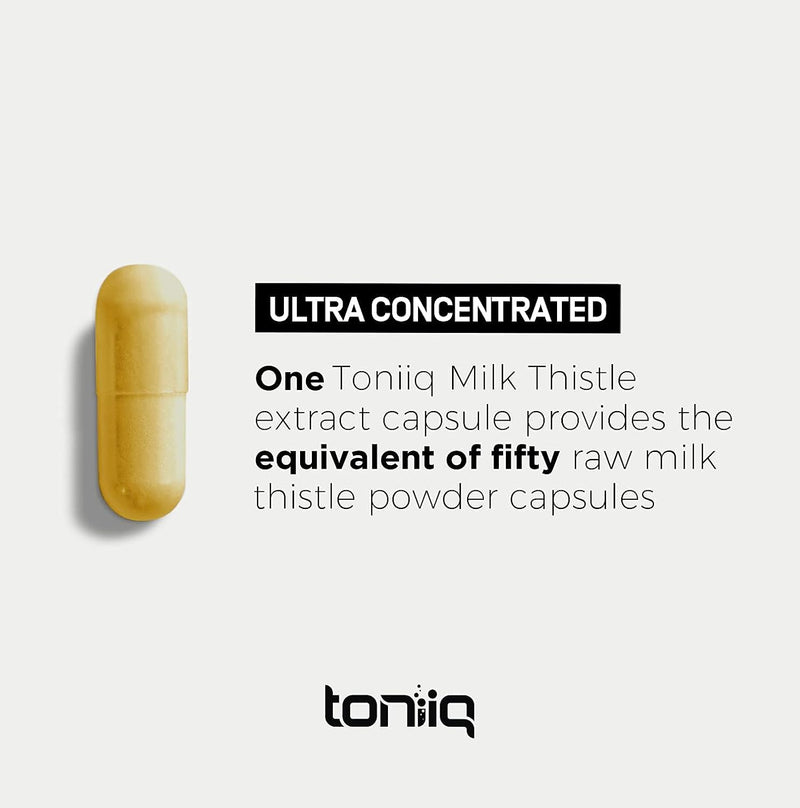 Milk Thistle - Ultra High Potency 50:1 Extract with 80% Silymarin - Highly Concentrated - Third-Party Lab Tested - 90 Capsules Infinity Warehouse
