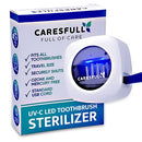 CARESFULL UV Toothbrush Sanitizer - Toothbrush Sterilizer - Fits All Toothbrushes, Safety Feature, for Home and Travel CARESFULL