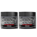 Extreme Hold Pomade for Men – Style & Finish Your Hair (2 Pack) Viking Revolution