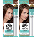 L'Oreal Paris Magic Root Rescue 10 Minute Root Hair Coloring Kit, Medium Brown 5 (Pack of 2) L'Oreal Paris
