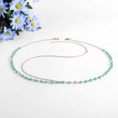 Asooll Turquoise Head Chain Gold Beads Headpiece Forehead Fashion Head Accessorise for Women and Girls Asooll