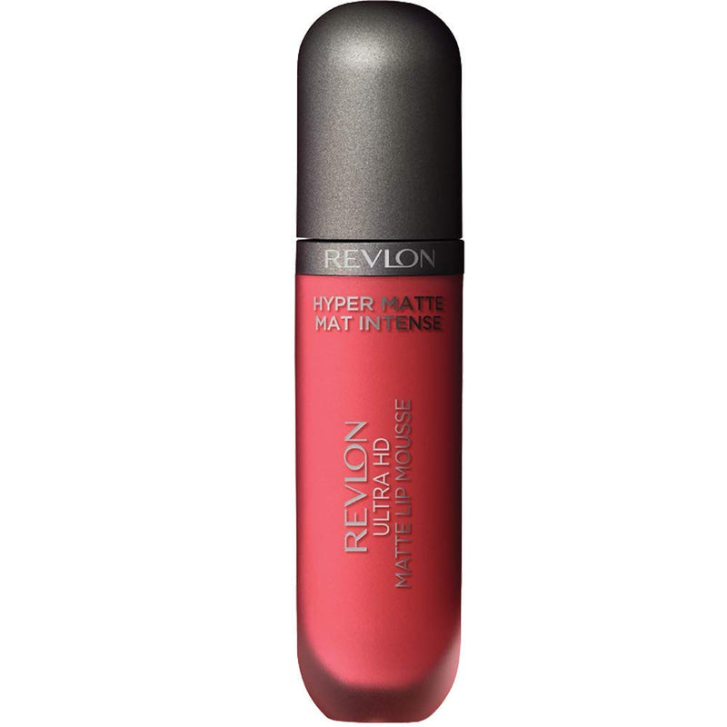 REVLON Ultra HD Lip Mousse Hyper Matte, Longwearing Creamy Liquid Lipstick in Pink, Sunset (810), 0.2 oz REVLON