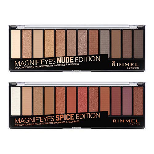 Rimmel Magnif'eyes Eyeshadow Palette, Nude and Spice, Value Pack Rimmel