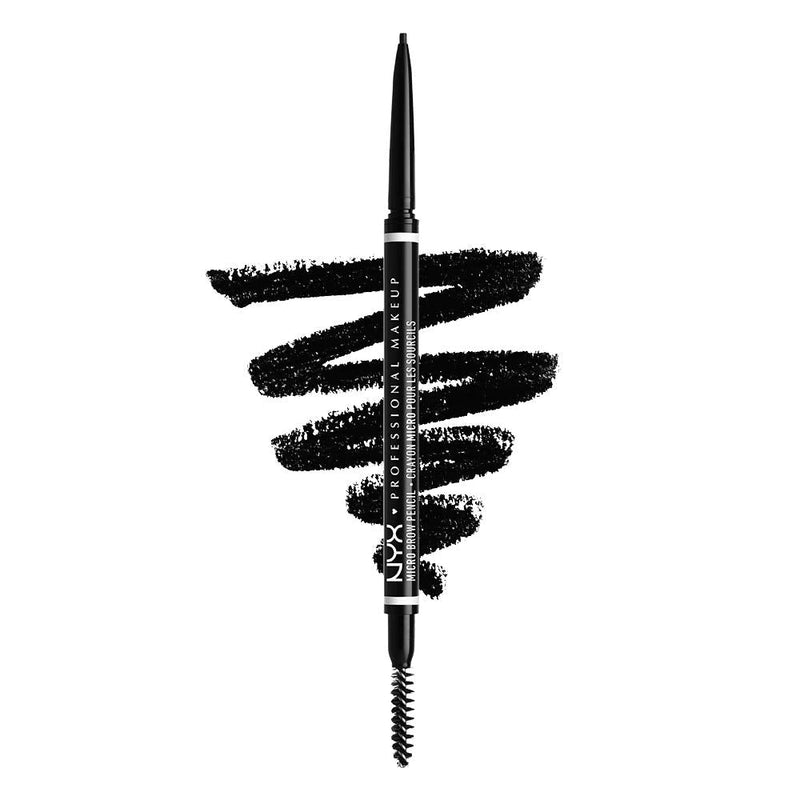 NYX PROFESSIONAL MAKEUP Micro Brow Pencil, Eyebrow Pencil - Black NYX PROFESSIONAL MAKEUP