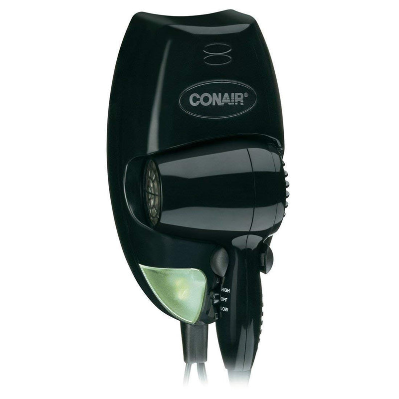 Hairdryer, Wallmount, Black, 1600 Watts Conair