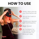 Hooga Red Light Therapy Mask – LED Face Mask, 630nm 660nm Red & 850nm Near Infrared Light Therapy, Tri Chip LEDs, Rechargeable, Adjustable Comfortable Face Mask Infinity Warehouse