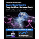 RANVOO AirJet X5 [Next-Gen Jet-Flow | Maximum Clean Power] Sonic Electric Toothbrush, 100% Plaque Removal, Whitening & Gum Care, 60-Day Battery Life, Rechargeable with 3 Pro Brush Heads, Pale Violet Infinity Warehouse