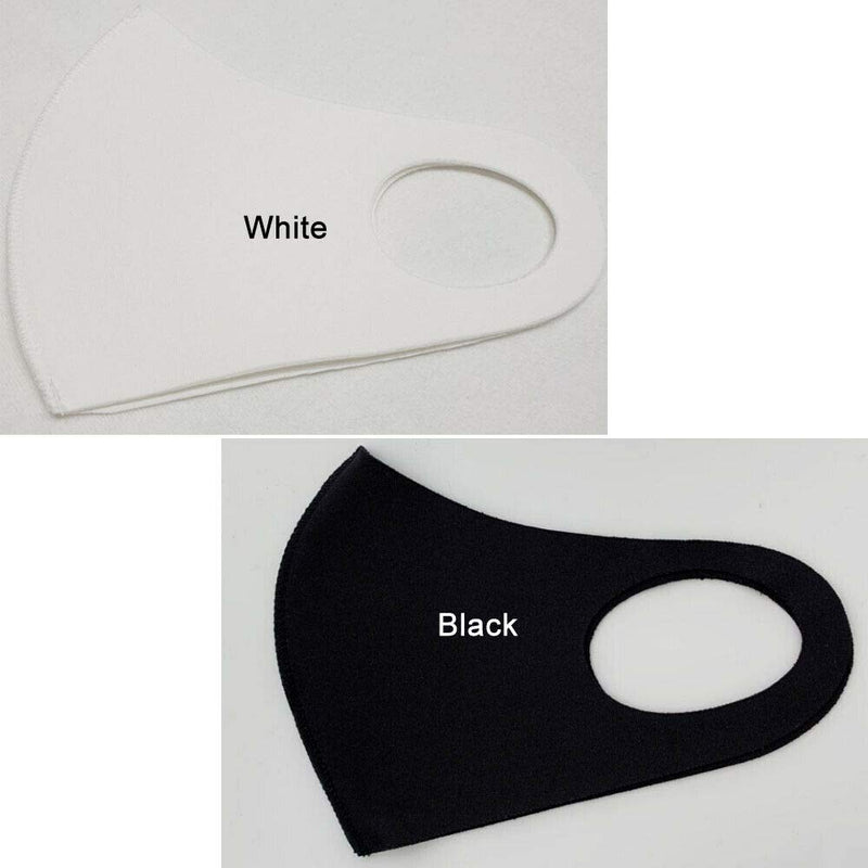 Zishen Premium Fabric Face Mask, Washable Reusuable Comfortable Protective Unisex Facial Cover, ATB+UV Protection (Black, 3EA) Zishen