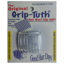 Good Hair Days Grip Tuth Hair Combs 40072 Set of 2, Clear 1 1/2" Wide Combs Good Hair Days
