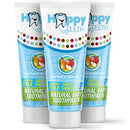 Happy Teeth Natural Baby Toothpaste - Fluoride-Free Toothpaste for Babies and Toddlers in Pear Apple Flavor, Safe to Swallow, for Children Ages 0-3, 1.4 oz, 3-Pack Happy Teeth