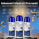 3 Pack 5% Minoxidil for Men and Women,Minoxidil Beard and Hair Growth Serum(Biotin-Infused) with Sponge Applicator for Thinning Hair and Sparse Beards,4-Month Supply 3 x 2.7 FL OZ Infinity Warehouse