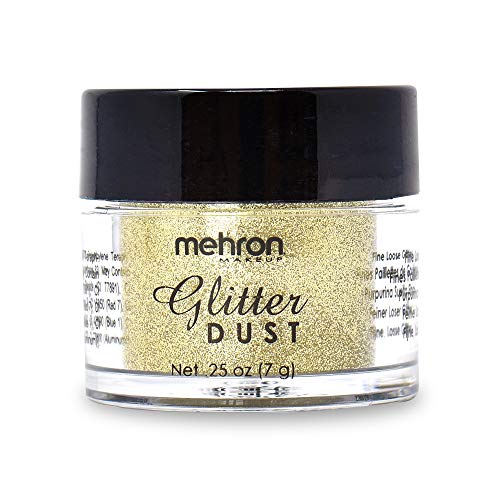 Mehron Makeup GlitterDust (.25 Ounce) (Gold) Mehron