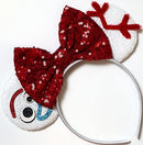 CLGIFT Forky Toy Story Minnie Ears,Pick your color, Iridescent Minnie Ears, Silver gold blue minnie ears, Rainbow Sparkle Mouse Ears,Classic Red Sequin Minnie Ears (Forky) CLGIFT