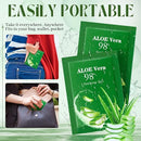 30 Pcs Travel Size Aloe Vera Gel 98% Organic After Sun Moisturizer for Face, Body, Soothing Hydrating Lotion Bulk for Travel, Summer Vacation, Sunburn Relief, Skin Care Gifts Infinity Warehouse