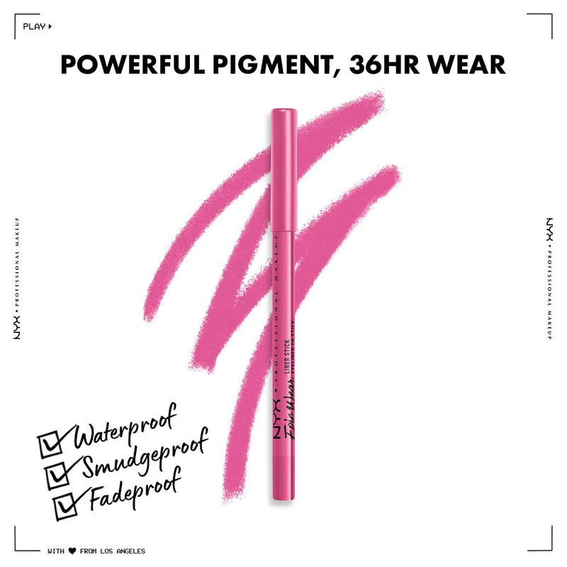 NYX PROFESSIONAL MAKEUP Epic Wear Liner Stick, Long-Lasting Eyeliner Pencil - Pink Spirit NYX PROFESSIONAL MAKEUP Store