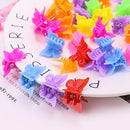 WEFOO 100 Pack Butterfly Hair Clips for Girls and Women, Beautiful Bulk Small Mini Butterfly Hair Clips, Assorted Color WEFOO