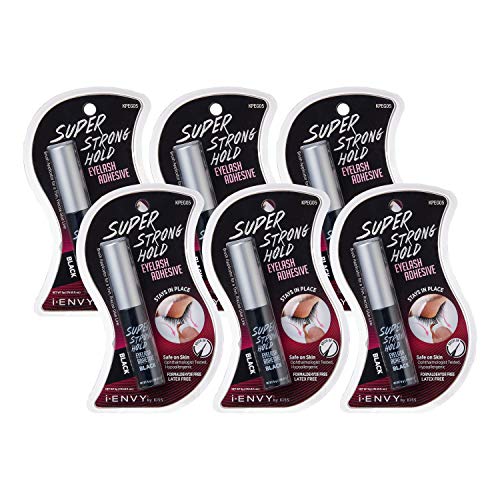 KISS i Envy Super Strong Hold Eyelash Adhesive 0.176 oz (6 PACK) KISS