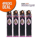 Bobbi Boss Synthetic Hair Crochet Braids African Roots Braid Collection Micro Locs 18" (4 - Pack, 4) BOBBI BOSS