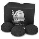 Konjac Sponge (3 Pack) Activated Bamboo Charcoal. Facial Cleansing & Exfoliating Beauty Sponges The Beauty Shelf