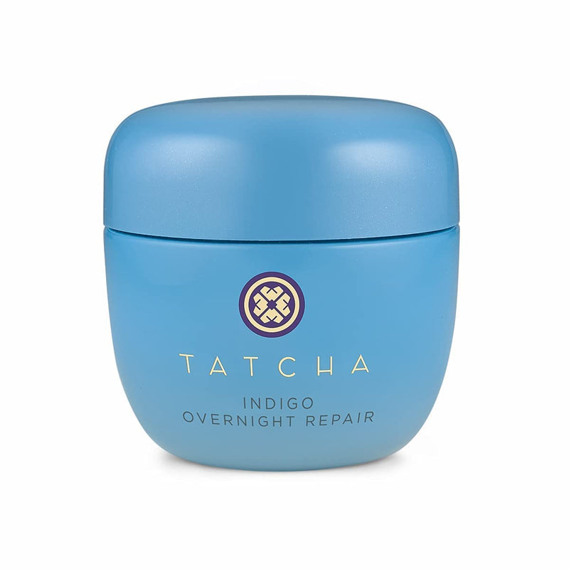 TATCHA Indigo Overnight Repair | Face Cream & Serum Treatment, Fragrance Free Night Cream, 50 ml | 1.7 oz - Infinity Warehouse