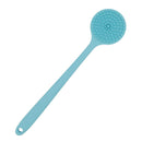 DNC Soft Silicone Back Scrubber Shower Bath Body Brush with Long Handle, BPA-Free, Hypoallergenic, Eco-Friendly (Blue) DNC Store