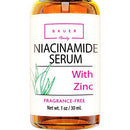 Bauer Beauty Niacinamide Serum 5% With Zinc Pore Minimizer Acne Scar & Anti Aging, Brightening Dark Spot, Reducing Oil And Repair Skin Serum-DERMATOLOGIST TESTED Bauer Beauty