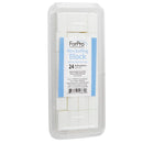 ForPro Mini Buffing Block, White, 240/240 Grit, Double-Sided Manicure and Pedicure Nail Buffer, 1.5” L x 1” W x 0.5” H, 24-Count ForPro Professional Collection