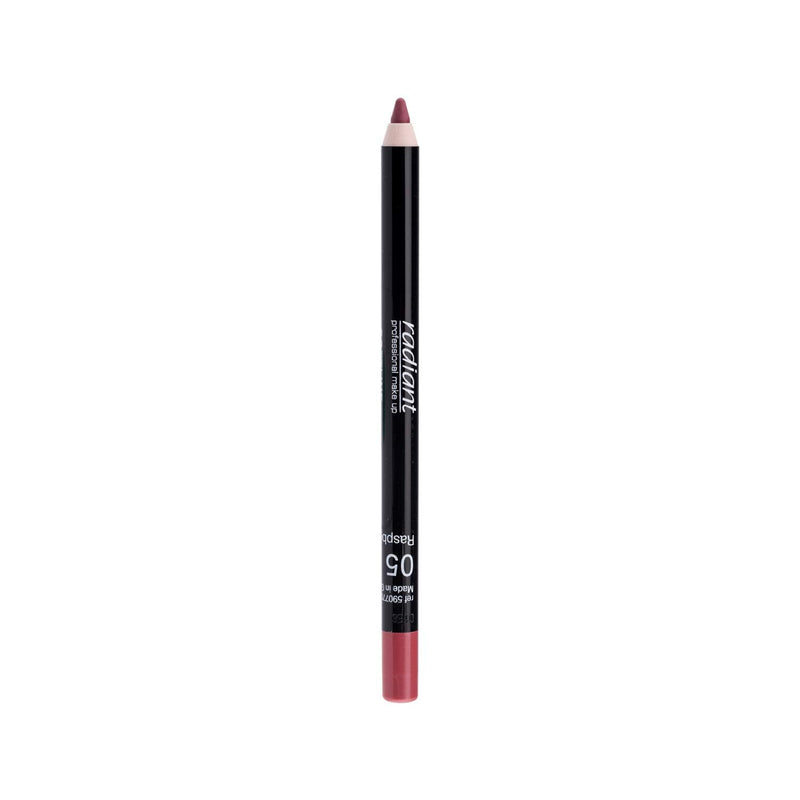 Radiant Professional Softline Waterproof Lip Pencil - Non-Transfer, Long Lasting, Lip Liner For Defined Lips - Ultra Creamy & Soft Lip Pencil With Vitamin E - 1.20g (05 RASPBERRY) RADIANT PROFESSIONAL MAKE UP / HELLENICA