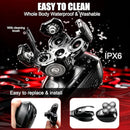 Back Shaver for Men, Rechargeable Electric Back Shaver with Long Handle, Waterproof Full Body Hair Trimmer&Groomer Kit with Replaceable Shaving Heads Infinity Warehouse