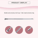 NIUTA Blackhead Remover Comedone Extractor Acne Needle Nose Facial Cleaning Tool Kit, Silver, 1 Count (Pack of 4) NIUTA