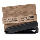LastSwab Reusable Cotton Swabs for Ear Cleaning by LastObject - Eco Friendly Q tips for Ears in Black - 1 Reusable Qtips is equivalent of 1000 common Cotton Swab - Zero Waste Products - Easy to Clean LastSwab