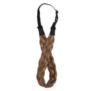 Braided Headband Hair Chunky Braided Headband Plaited Hair Band Wide Plaited Braids Elastic Stretch Braid Hairband Synthetic Hairpiece For Girls And Women (Medium-five strands braided, 12/24) S-noilite Store